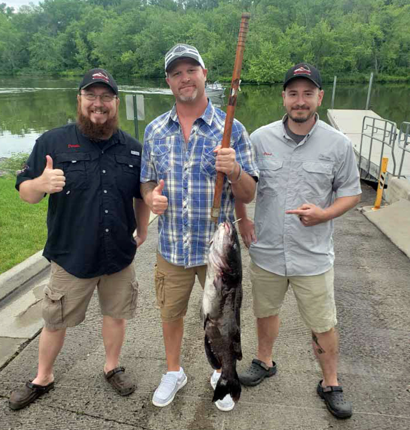 Dennis, Robert and Brent with record catch
